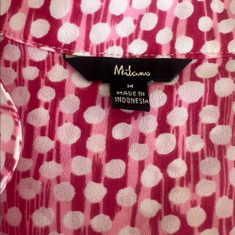 Pink Sleeveless Ruffle Blouse - Picture 3 of 6